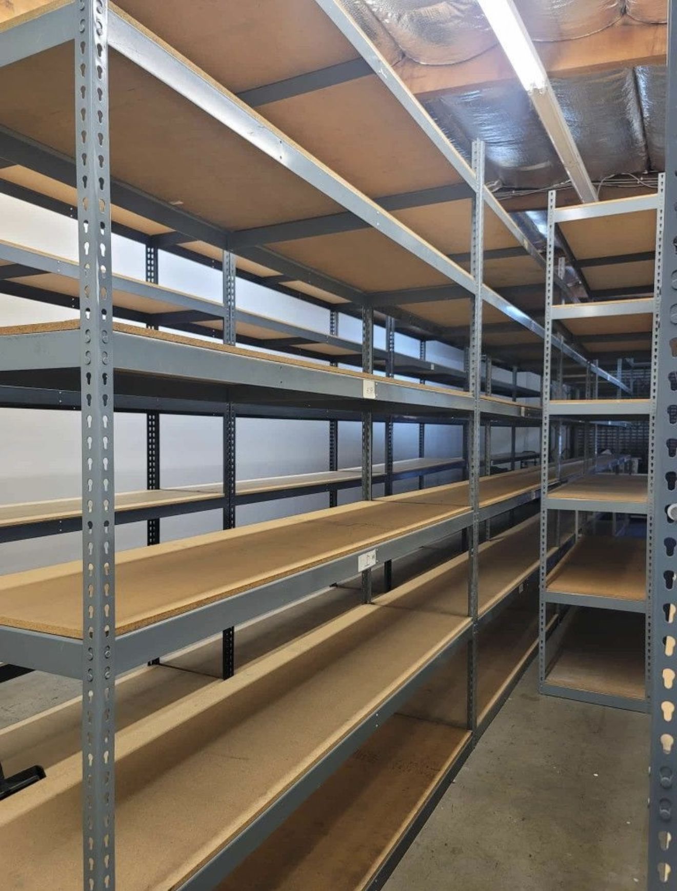 Industrial Racks 96 in W x 24 in D Used Heavy Duty 6 Tier Storage Shelving Stronger Than Homedepot Lowes And Costco Delivery Available