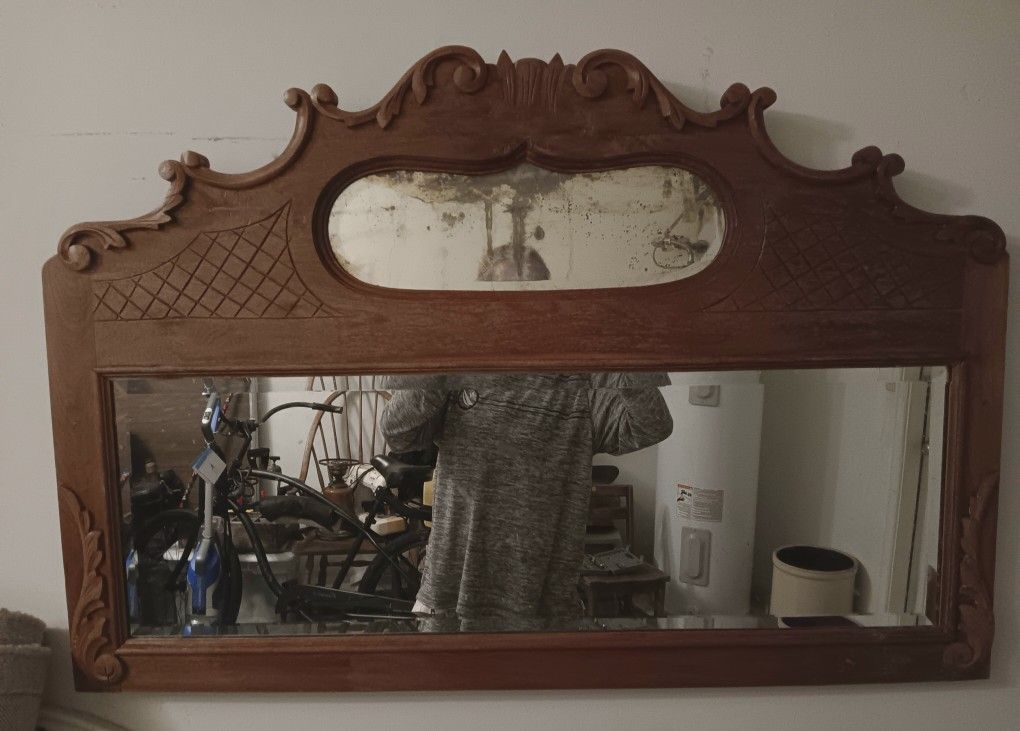 Antique 100 Yr Old Original Mirror
