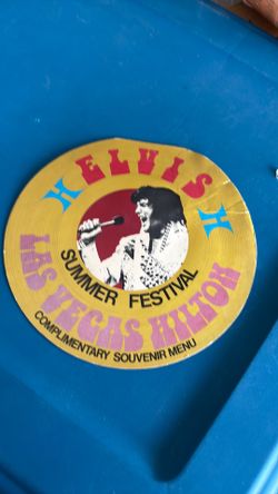Elvis Presley Summer festival, Las Vegas menu