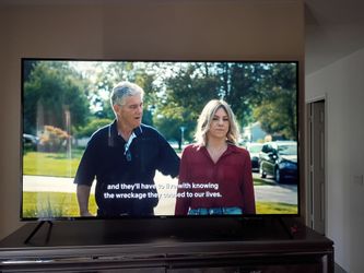 Time tv nearly new 65' sharp Picture