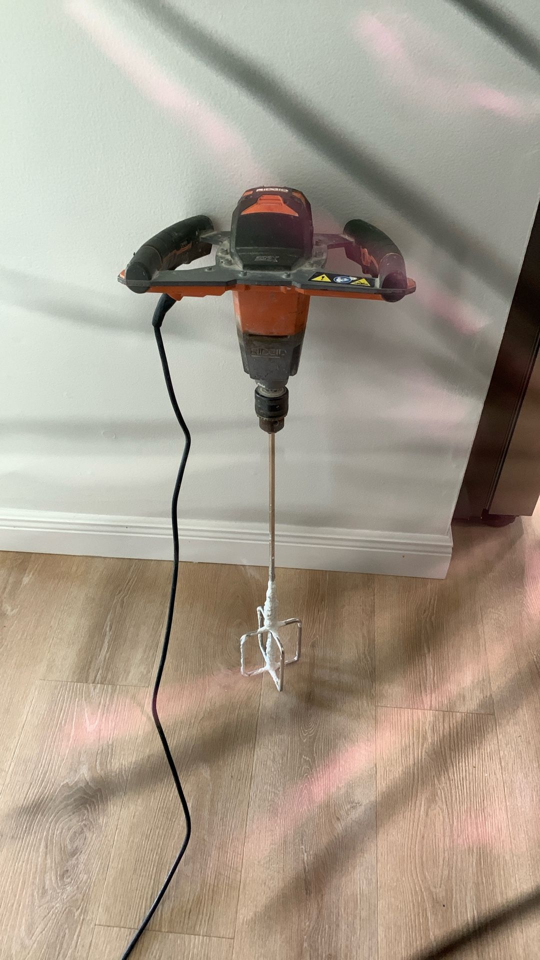 Rigid thinset mixer w/paddle