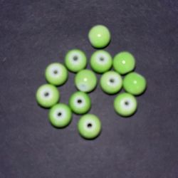 13 Piece Lime green Beads Acrylic 