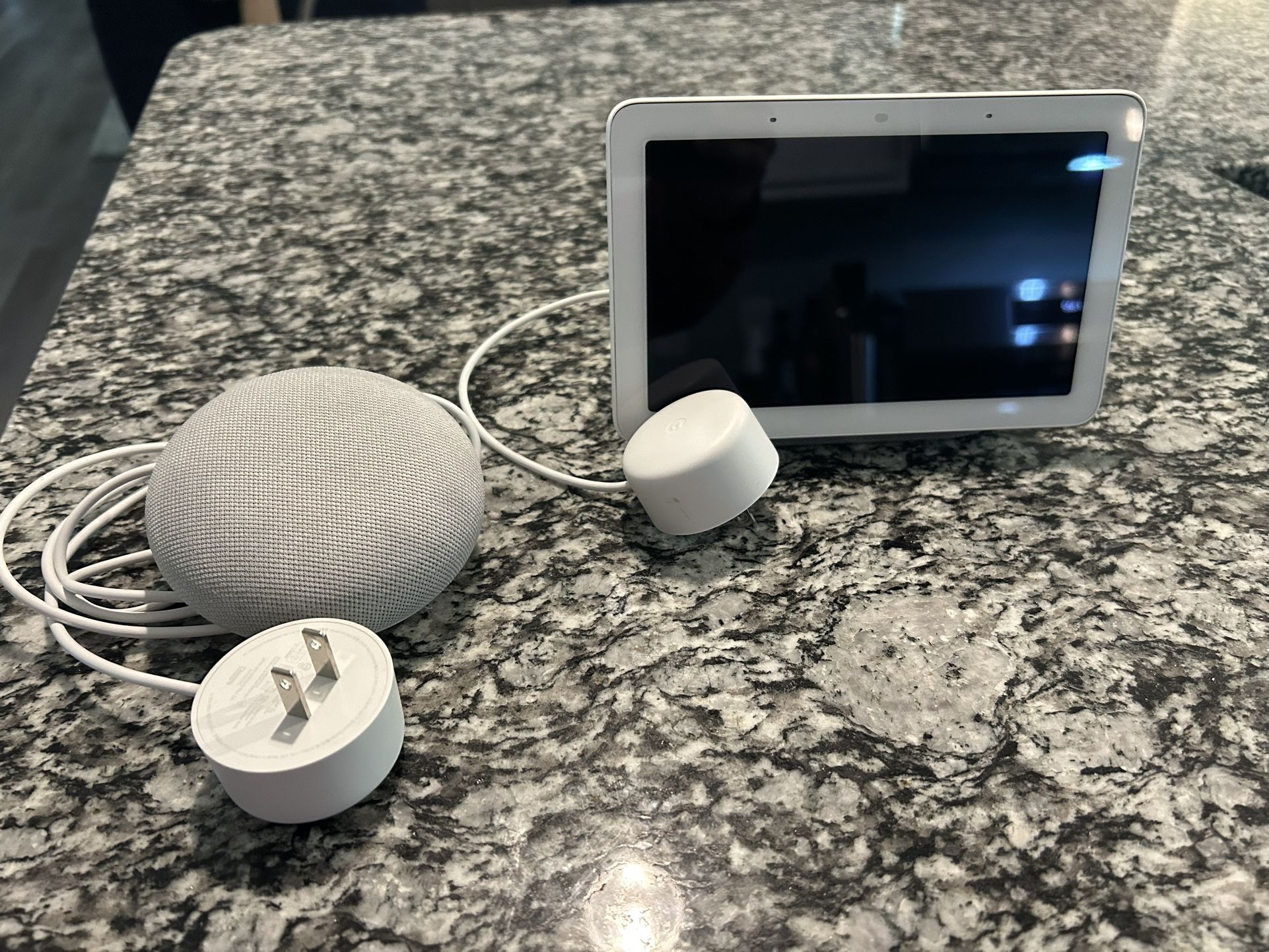 Google Nest Hub + Mini Nest Speaker