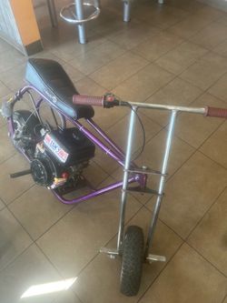 Purple Semi Built Minibike