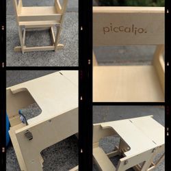 Piccalio Mini Chef Convertible Helper Tower Learning Mommy's Helper Transforms To Table And Chair Set