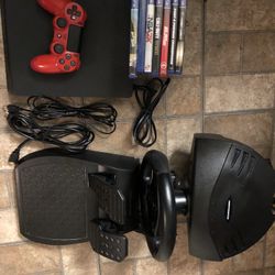 PS4 + Steering Wheel 