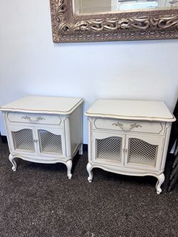 2 vintage French Provincial nightstand
