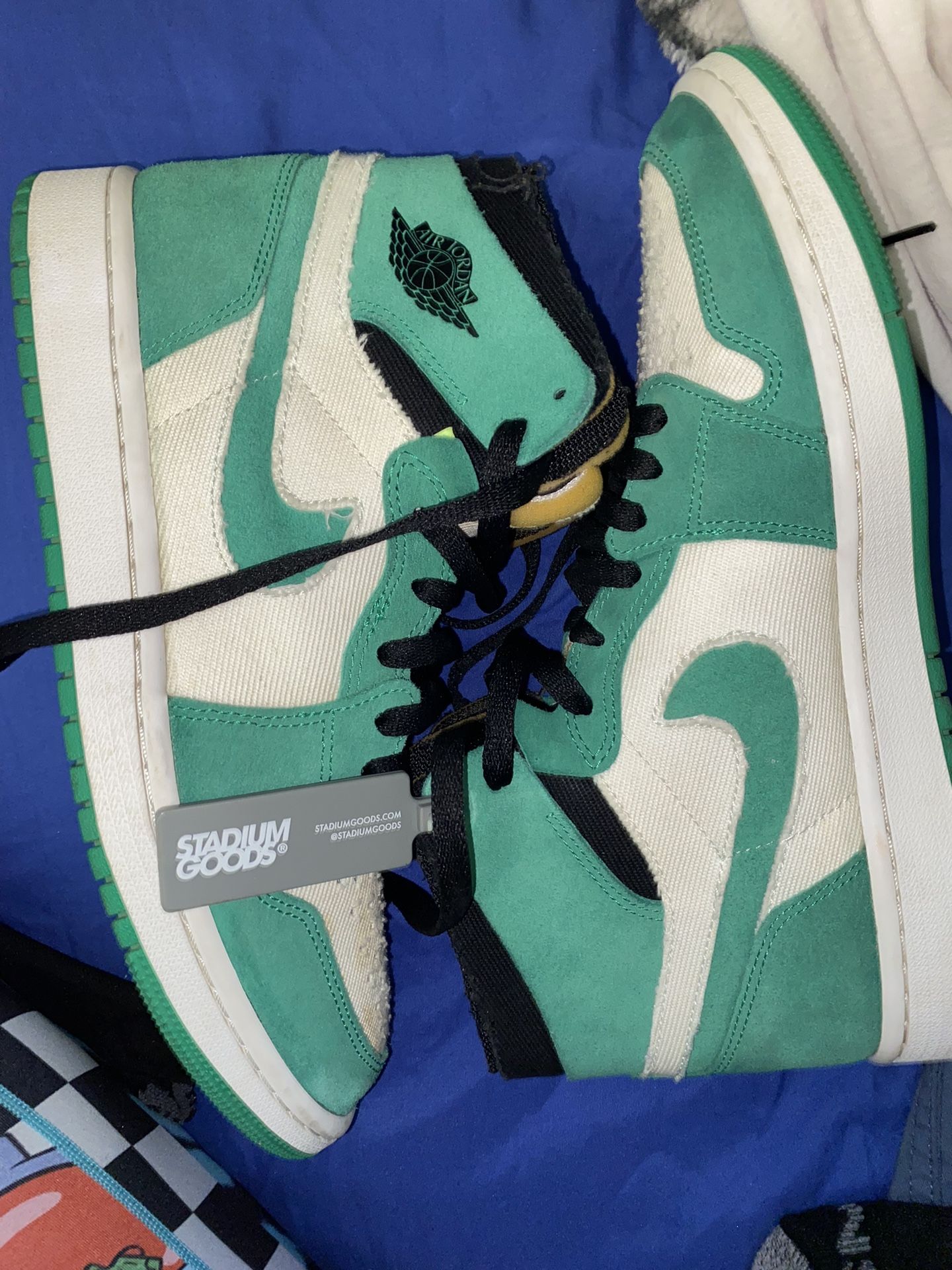 Jordan 1 High Green/White CMFT 9.5M