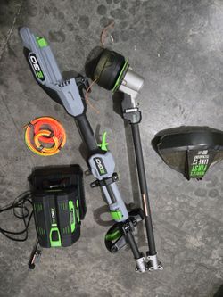 EGO POWER+ String 16" Trimmer with POWERLOAD, LINE IQ, Telescopic Carbon Fiber Shaft