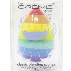 The Crème Shop Unicorn Classic Edge Cut Blending Sponge Rainbow Precision Sponge