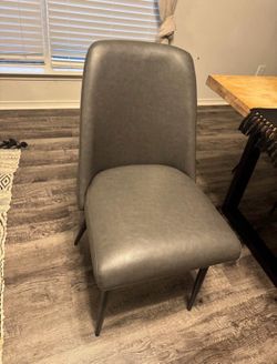 Set of 4 Gray  Dining Chairs