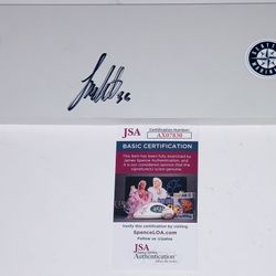 LOGAN GILBERT SEATTLE MARINERS SIGNED AUTOGRAPH F/S PITCHING MOUND JSA COA RARE!