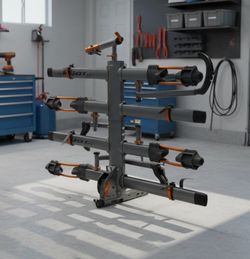 Kuat NV 2.0 Series 4-Bike Gray Metallic Bike Rack w/ Add-On Kit for 2" Receivers Retails $1,678