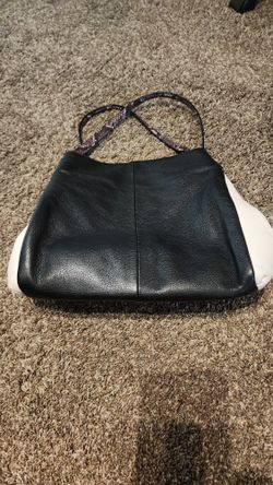 Coach Three Entry Purse Black And Cream