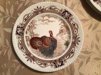 Set Of 10 Vintage Johnson Bros Barnyard King Dinner Plates