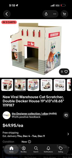 Viral Warehouse Cat House 
