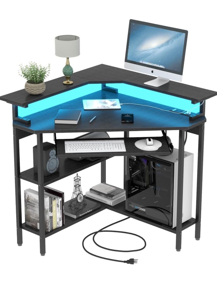 Brand New Still In Box Led Corner Desk