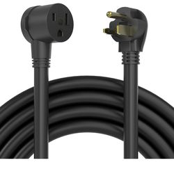 YESWELDER Cable de extensión de soldador de 25 pies y 250 voltios, extensión de alimentación de 8 AWG para máquinas de soldar, NEMA 6-50P a 6-50R