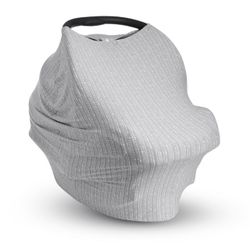 Antimicrobial Original 5-in-1 Cover - Added Privacy for Breastfeeding, Baby Car Seat, Carrier, Stroller, High Chair, Shopping Cart, Lounger Canopy - N