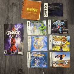 Metroid Fusion Nintendo Gameboy Advance Instruction MANUAL ONLY + Pokémon guide 