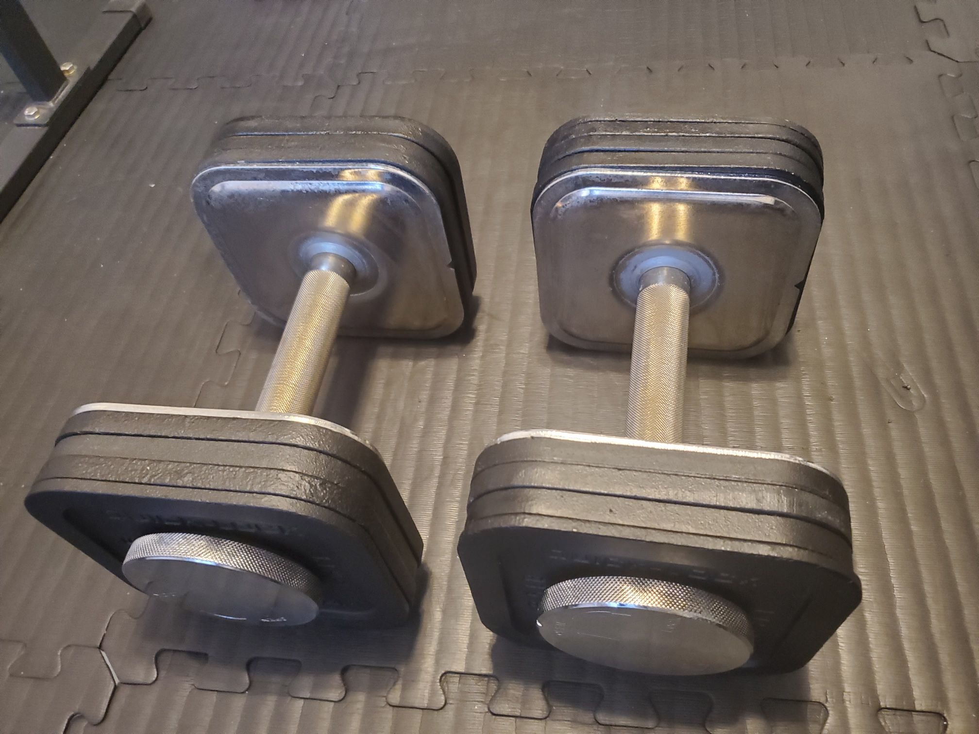 Iron Master Quick-Lock Adjustable Dumbbell System 45 lb Set
