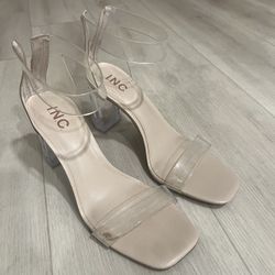 INC Clear Heels (Size 9 Women’s)
