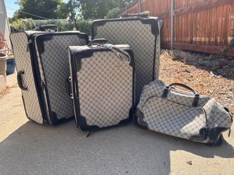 4-Piece vintage Ralph Lauren Luggage Set with Duffle Bag