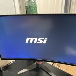 Msi Monitor And Gaming Desk 