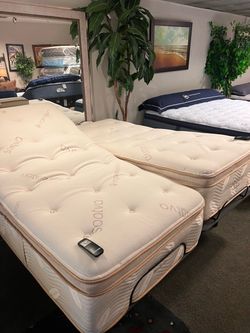 🔥Saatva organic split king adjustable set $1499🔥