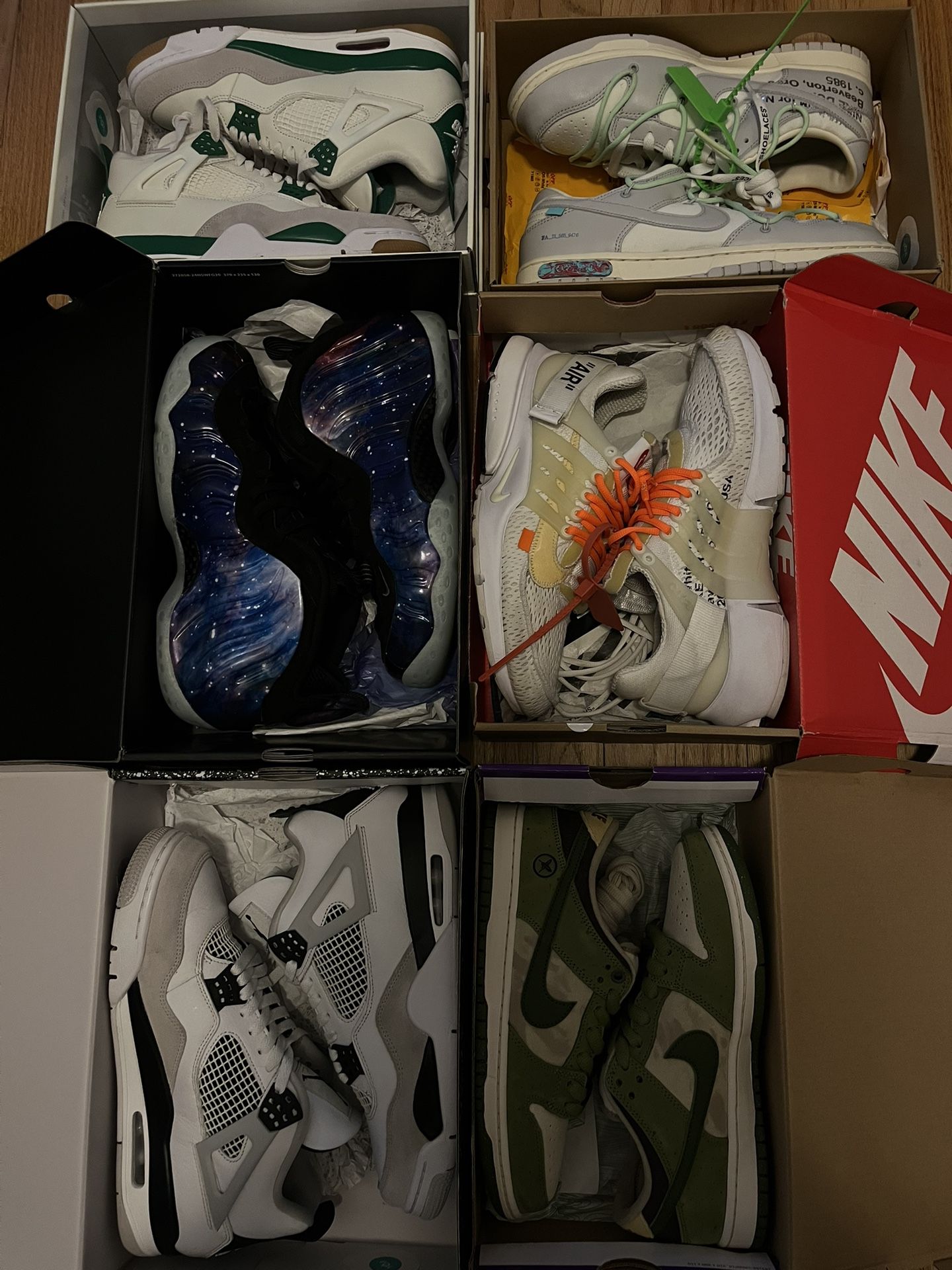 JORDANS / NIKES 🔥 4s / FOAMS / OFF- WHITES / YUTOS