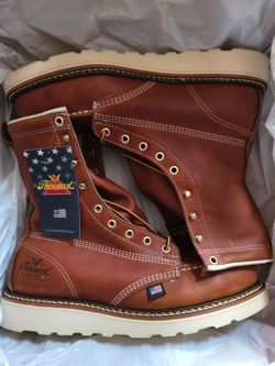 Thorogood Style #(contact info removed) American Heritage – 8″ Tobacco Safety Toe – Moc Toe MAXWear Wedge™ Size 9.5 D