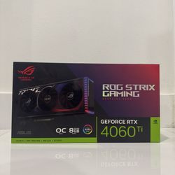 ASUS ROG Strix GeForce RTX 4060 Ti OC Edition 8GB GDDR6 Gaming Graphics Card