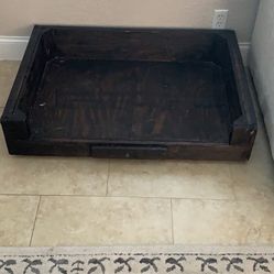 Wooden dog Bed