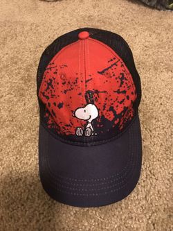 Like new kids snoopy hat fits kids 4-7 years old