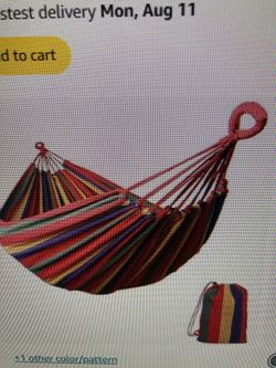 Outdoor Portable Cotton Hammock 