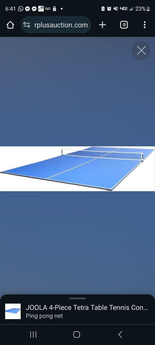 JOOLA Regulation Table Tennis Conversion Top with Foam Backing and Net