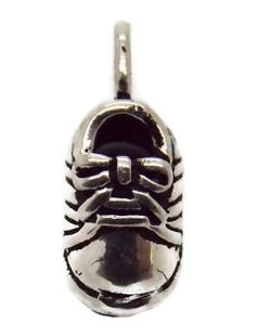 Baby Shoe Pendant Charm .925 Sterling Silver