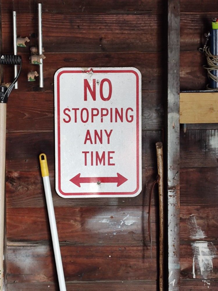 No Stopping Sign