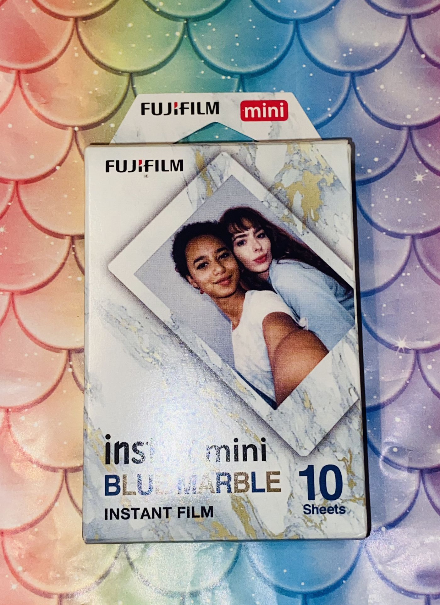 ❄️💙FUJIFILM BLUE MARBLE 10 SHEETS OF FILM🎞️❄️💙
