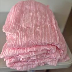 Pink cheese cloth table runners 20x120