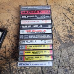 12 Hank Williams Jr Cassette Tapes