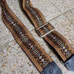 1970s COLORFUL WIDE CAMERA STRAP