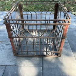 Vintage Metal Guida Milk Crate