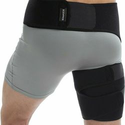 Groin Wrap, Adjustable Support for Hip, Groin, Hamstring, Thigh, and Sciatic Nerve Pain Relief

