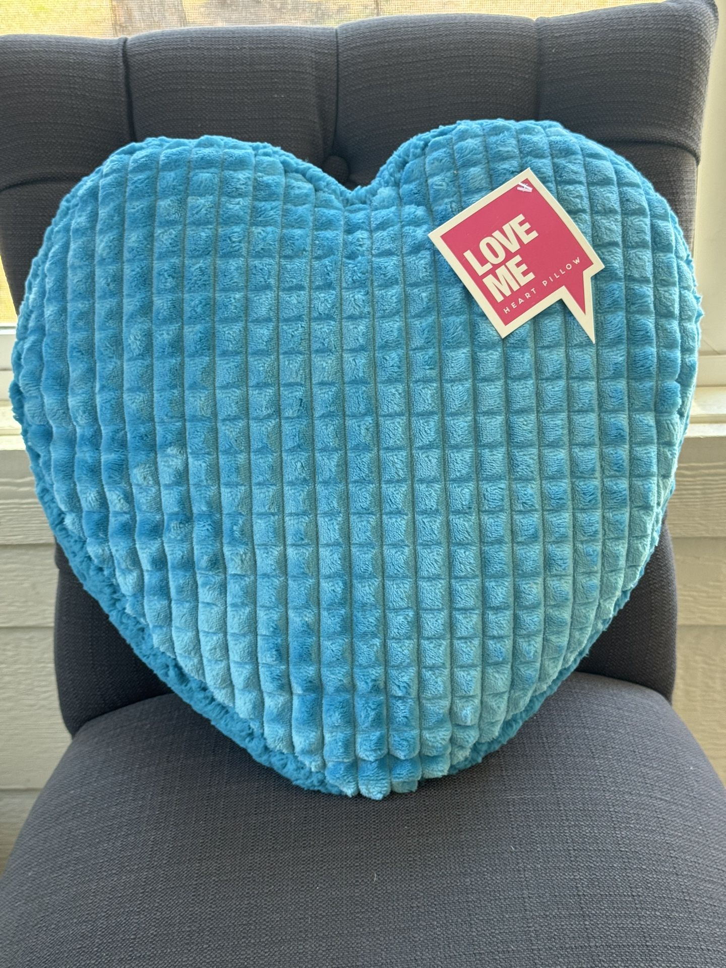 Blue Heart-Shaped Pillow 🩵