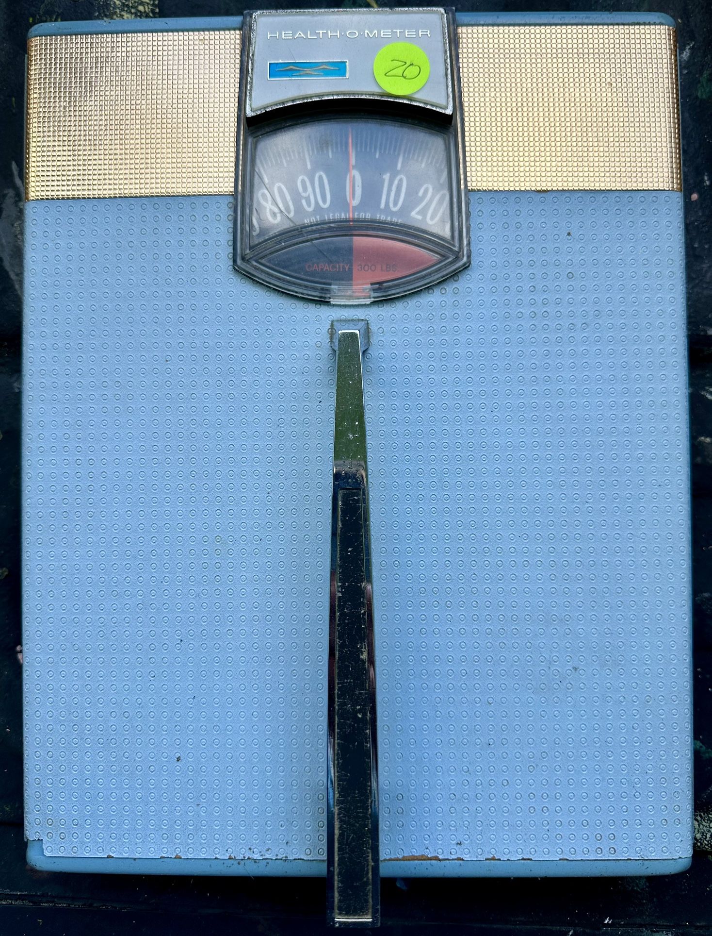 Vtg. Mid Century Continental Scale Powder Blue Bathroom
