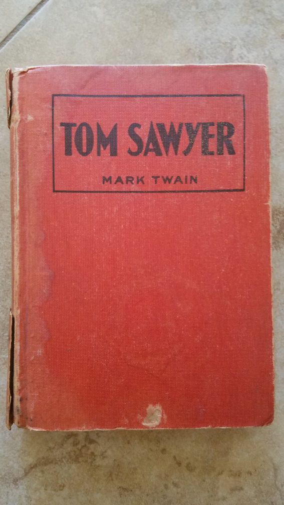 81yr old "The adventures of Tom Sawyer" Mark Twain book