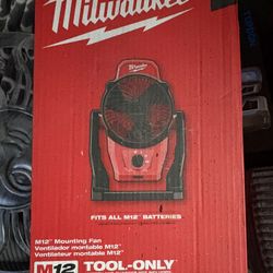 Milwaukee 12v  Fuel Clip Up Fan