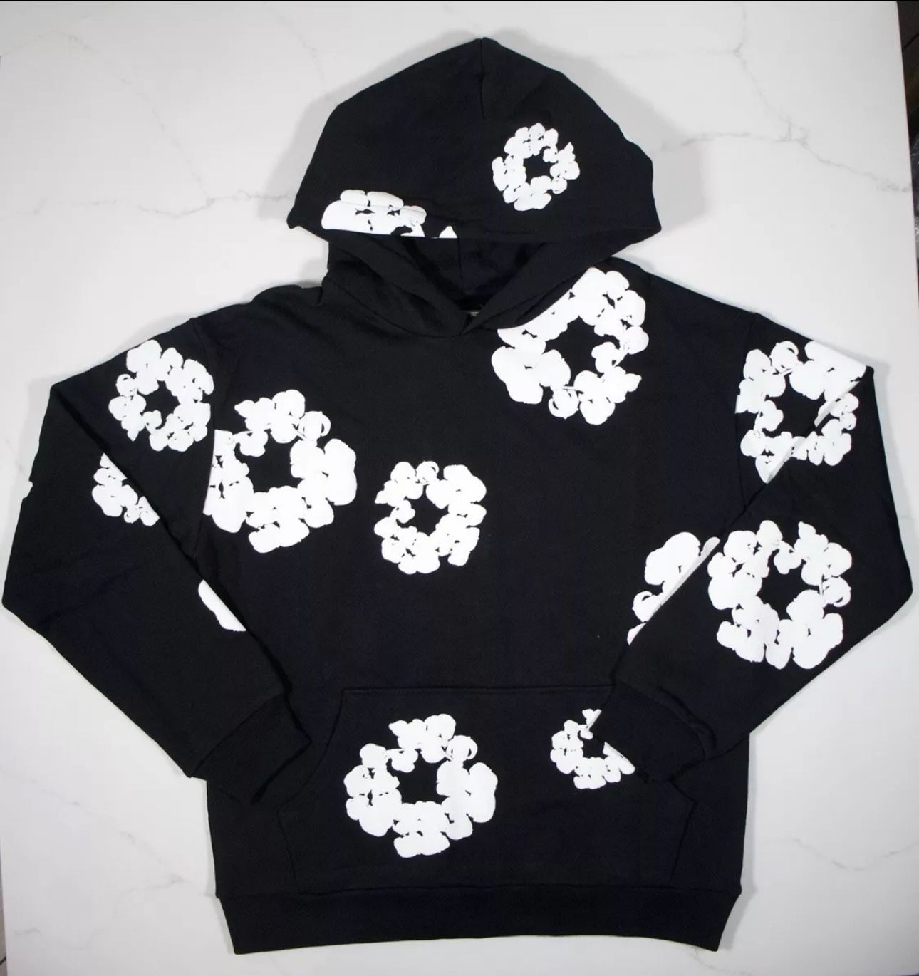 Denim Tear Hoodie Black M