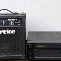 Hartke Amplifier & Sony STR Receiver 